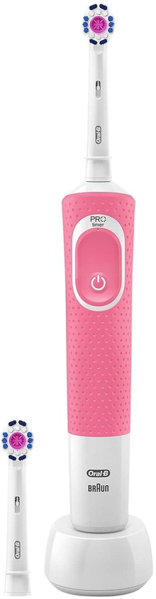 Oral B Vitality Plus White and Clean Power Handle Electric Toothbrush - Pink