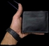 محفظة نقود وبطاقات جلد طبيعي مع جيب للعملات المعدنية