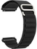 20mm Stretch Nylon Metal Alpine Loop Woven Strap For Oraimo Watch 2 Pro OSW-32- Smart Watch - With Titanium G Hook Black