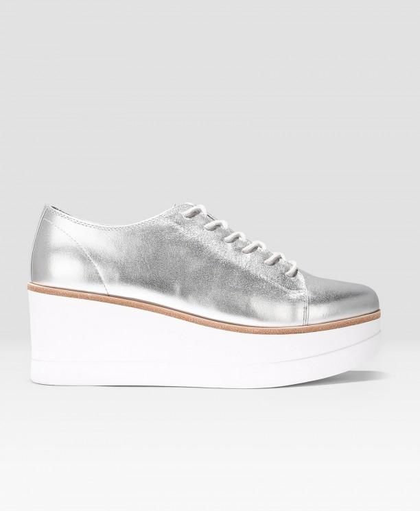 Silver Kimber Platform Sneakers