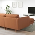 LANDSKRONA 3-seat sofa - with chaise longue/Grann/Bomstad golden-brown/wood