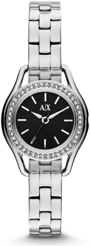 Armani Exchange Smart Women's Black Dial Stainless Steel Band Watch - AX4256