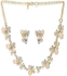 ZAVERI PEARLS Jewellery Set for Women (Golden) (ZPFK6505)