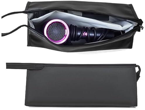Travel Pouch for Dyson Travel Case Dyson Airwrap Bag Travel Portable PU Storage Bag Travel Carrying Protective Case for Airwrap Hair Dryer Styler (Black 1)