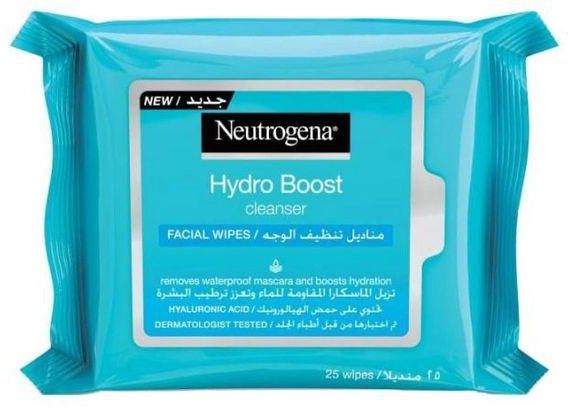 Neutrogena هيدرا بوست مناديل تنظيف الوجه - 25 منديل