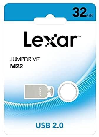 Lexar M22 USB 2.0 32GB Flash Drive, Silver