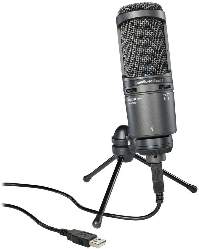 Audio Technica AT2020USBPLUS Deluxe USB Cardioid Condenser Microphone