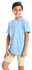 Ted Marchel Boys Basic Classic Polo Shirt - Baby Blue