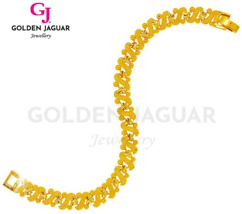 GJ Jewellery Emas Korea Bracelet - Pasir S + Big Love 28608177