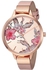 Nine West Floral Rose Goldtone Watch