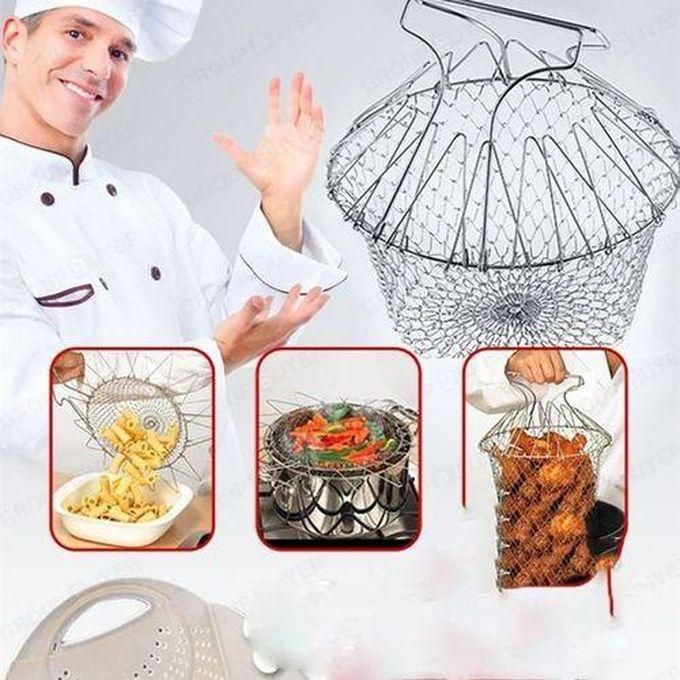 Stainless Steel New Chef Basket Strainer With Handles