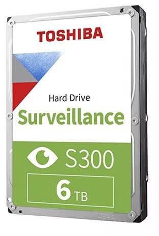 Get Toshiba S300 Surveillance PC Hard Drive, 6TB - Silver with best offers | Raneen.com