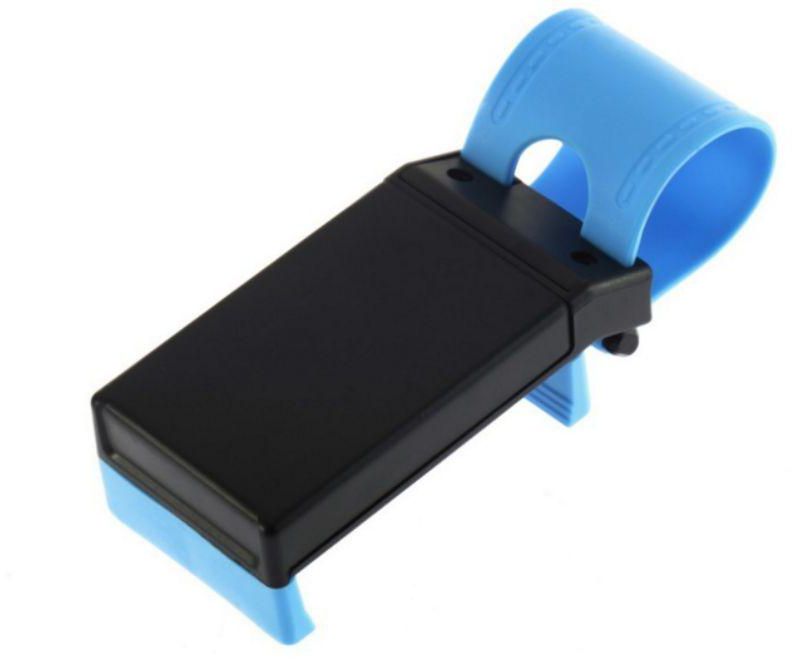 Holder for Mobile Installation in Steering wheel Blue color Item No 357 - 2