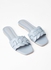 Comfortable Footbed Trendy Flat Sandals Tyrol Blue