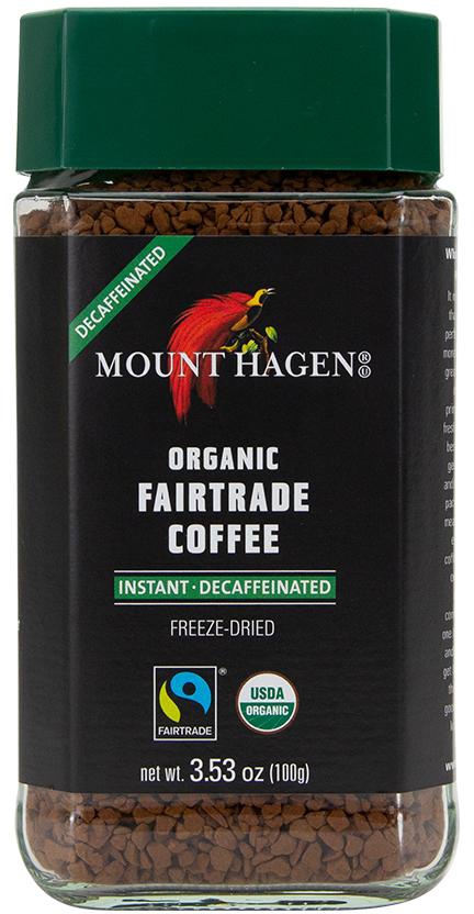 ORGANIC FAIR TRADE INSTANT DECAFFEINATED COFFEE (Freeze Dried) (3.53oz) 100g