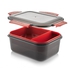 M Design Lunch Box - Black - 1600 Ml.