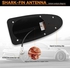 NTNEV Shark Fin Signal Antenna, Car Antenna Decorative Top Mounted, Car Antenna AM/FM Radio Signal for Most Cars SUVs Trucks and Van (Black)