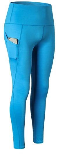 Women Quick Dry Breathable Elastic Trousers Blue