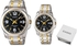 Casio for Men and Women - Analog MTP/LTP-1314SG-1AV Stainless Steel Watch