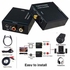 Toslink Digital To Analog Audio Converter Adapter Black