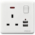 socket with switch three hole dual USB power panel 86 Hong Kong Macao 13A multifunctional socket