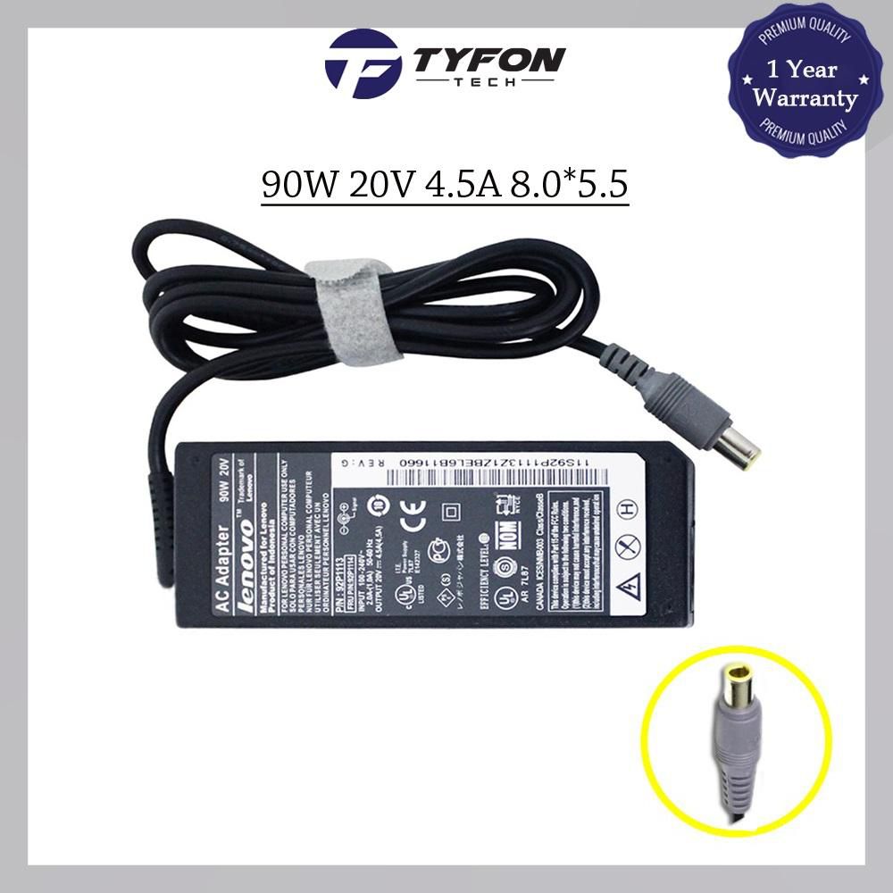 Lenovo Compatible Laptop AC Power Adapter 90W 20V 4.5A 8.0*5.5 Charger