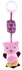 Universal Baby Animal Rattles Handbells Bed Stroller Hanging Bells Plush Wind Chime Toy Doll Pink Owl