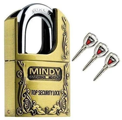 Mindy Secure Padlock Size - Large 70mm- Goldish Brown