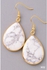 Elegant Teardrop Stone Earrings