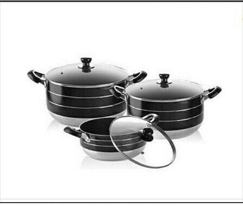 Master Chef 6pcs Aluminium Cookware Set Non Stick Mc-A6627