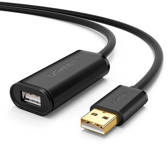 Ugreen USB 2.0 Active Extension Cable With Chipset 10M (Black)
