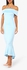 Light Blue Fishtail Maxi Dress