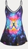 Plus Size & Curve Galaxy Butterfly Print Cami Top - 5xl