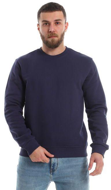 Ted Marchel Plain Basic Winter Sweatshirt - Navy Blue
