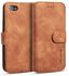 DG.MING Retro Oil Side Horizontal Flip Case With Holder & Card Slots & Wallet For IPhone 7 / 8(Brown)