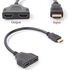 HDMI Cable Splitter, 1080P HDMI Male to Dual HDMI Female, 1 to 2 Way Splitter Cable Adapter Converter