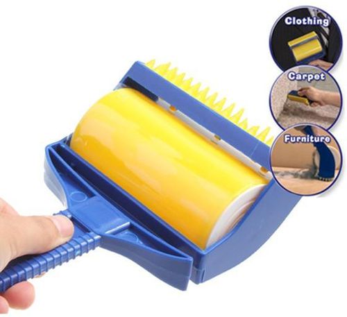 2pc Sticky Buddy Reusable Cleaner Lint Brush Roller for Pet Hair/Carpet/Couches 