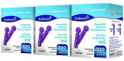 EMBRACE Omnis Health 30G Lancets 300ct