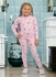 Girls' 1-Year-Old Lycra Pajamas, Winter 2024 Designs, High-Quality Fabric, Ultra-Soft Materials, Printed in Fun and Attractive Colors for Cozy and Stylish Winter Nights