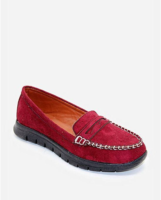 Tata Tio Suede Casual Shoes - Maroon
