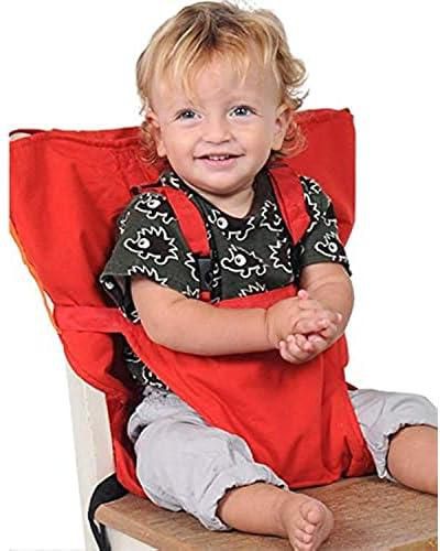 Baby High Chair Dining, Safety Travel Car Seat Harness Belt Fastener, (Red)