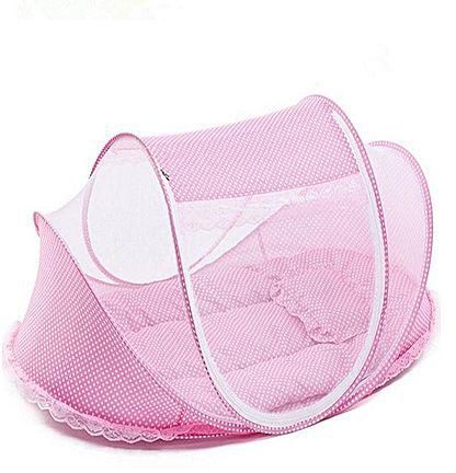 Happy Baby Pop Up Baby Bed Net - Pink