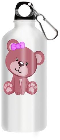 Teddy Bear Printed Water Bottle White 510ml