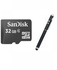 Sandisk 32GB Class 4 Micro SD Memory Card + Stylus Pen