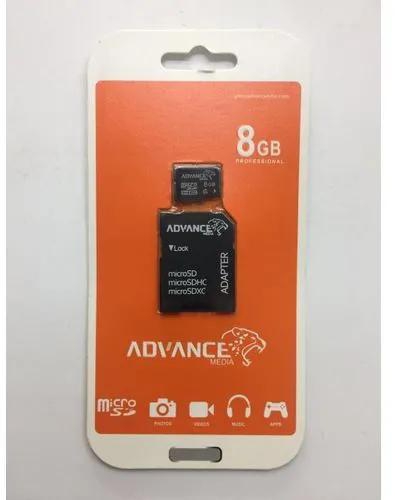 Advance 8GB MEMORY CARDcapacity 8GB Durable Temperature - water,shock and X-ray proof Best quality