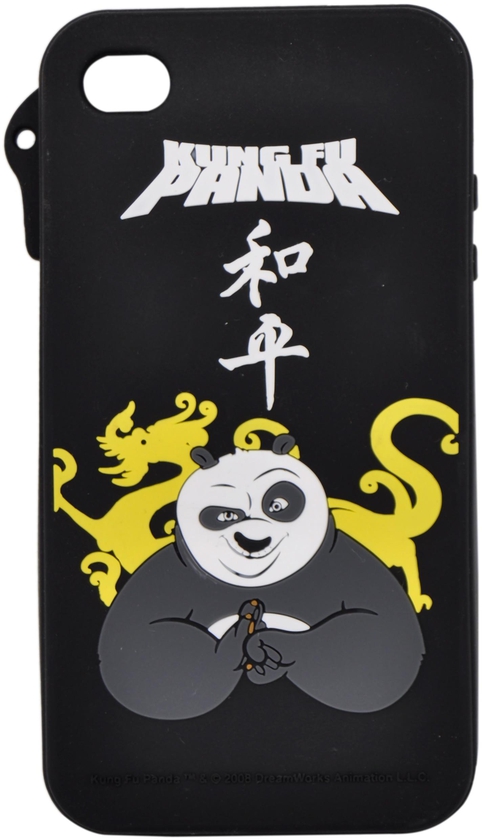 Back Rubber Case for iPhone 4/4S Kungfu Panda