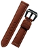 أحزمة ساعة من الجلد الطبيعي - حزام ساعة من الجلد الهجين مقاس 20 مم متوافق مع ساعة Samsung Galaxy Watch 6 مقاس 40 مم Reto Camel