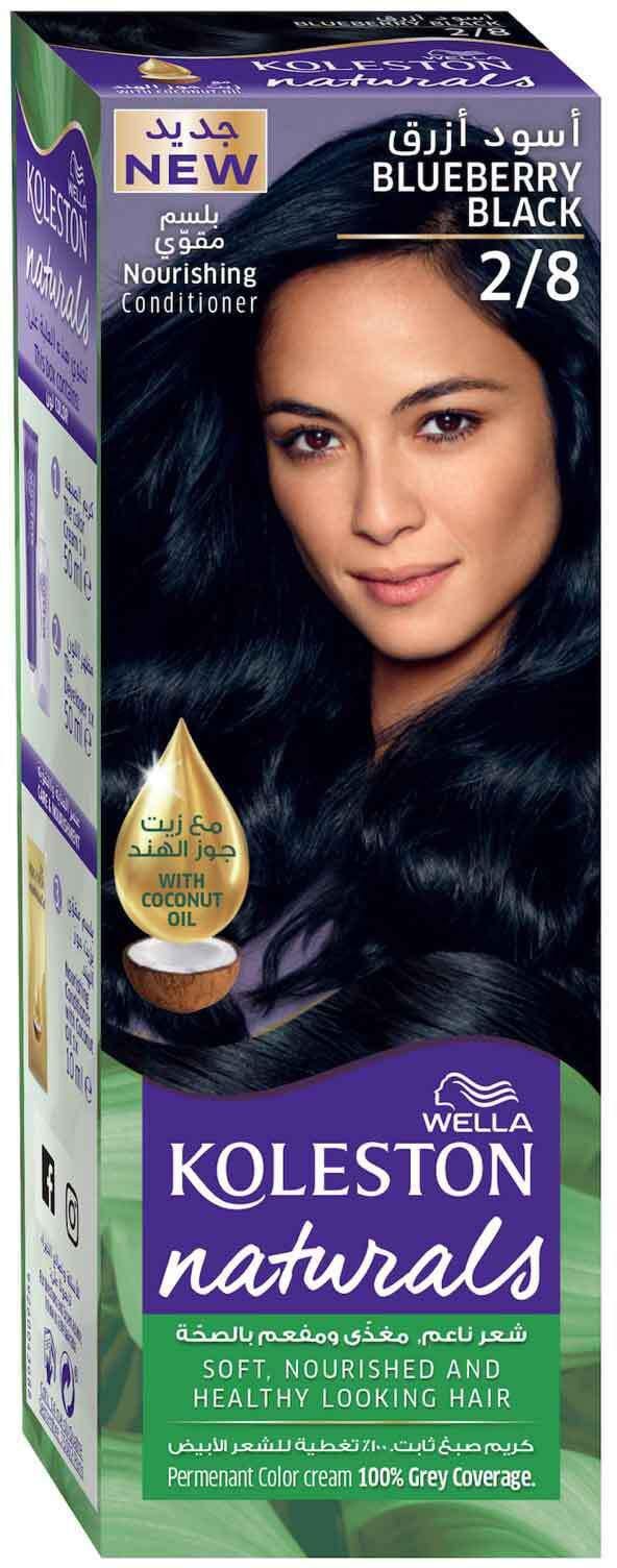 Wella koleston Naturals permanent hair colorsemi-kitBlue Black 2/8