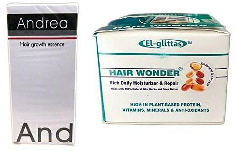 Andrea Hair Beard Growth Essence Oil + Hair Wonder Cream