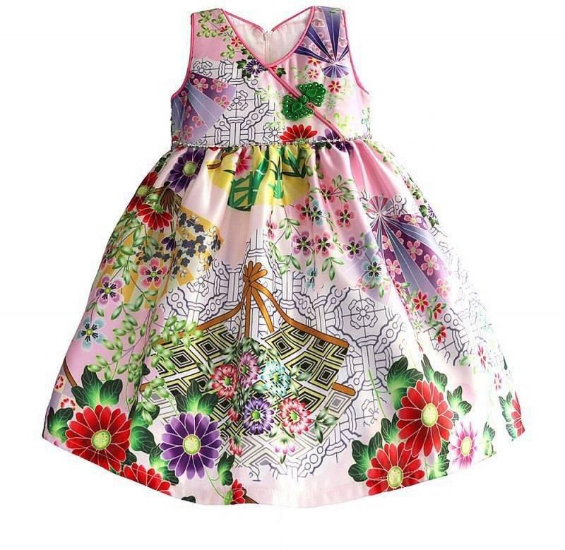 Vacc Zoe Wind Style Flower Dress - 12 Sizes (Photo Color)